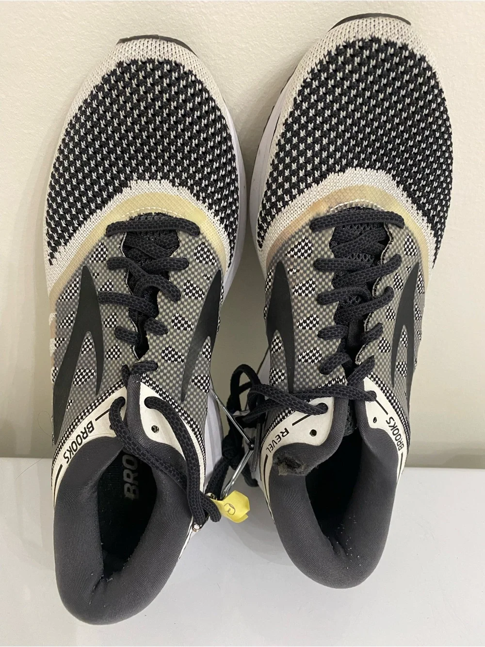 Skechers Women’s Revel Black Gray and Cream Athletic Shoes